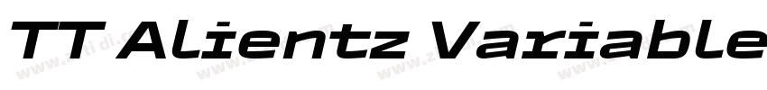 TT Alientz Variable字体转换